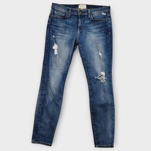 Current Elliott Jeans Women's Sz 30" Skinny Ankle Denim Distressed The Stiletto